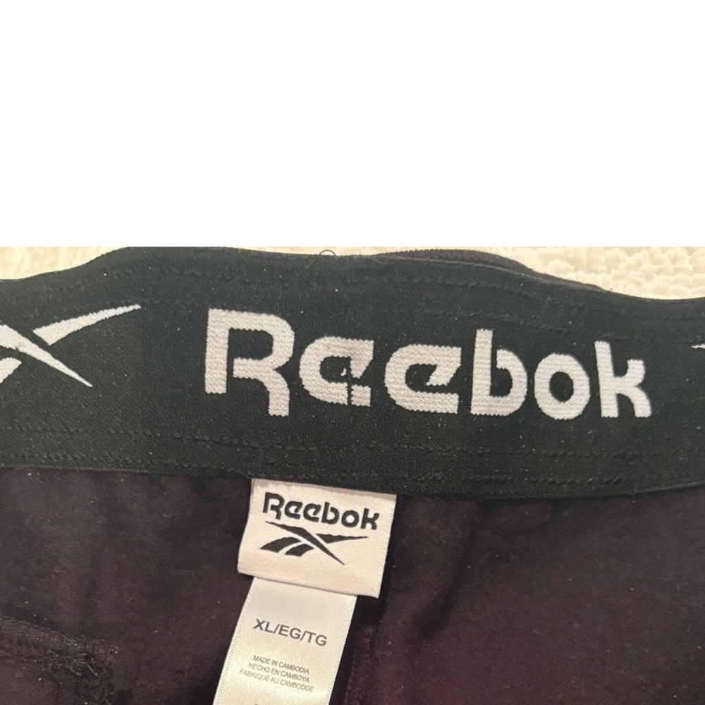 Reebok Men’s XL Tracksuit Set Black Hoodie Joggers Athletic Matching Set - Picture 8 of 8